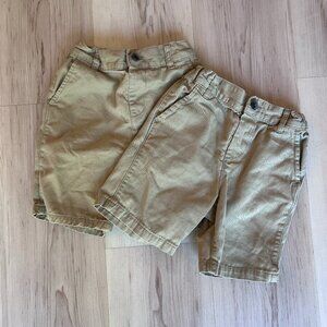 Bundle Boys Khaki Uniform Shorts Size 4T